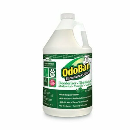 CLEAN CONTROL OdoBan, CONCENTRATED ODOR ELIMINATOR, EUCALYPTUS, 1 GAL BOTTLE, 4PK 911062G4